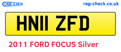 HN11ZFD are the vehicle registration plates.