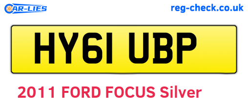 HY61UBP are the vehicle registration plates.