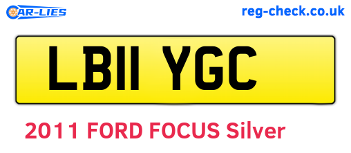 LB11YGC are the vehicle registration plates.