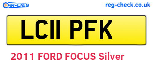 LC11PFK are the vehicle registration plates.