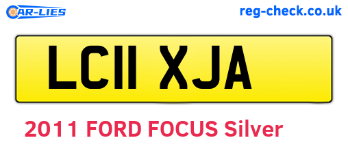 LC11XJA are the vehicle registration plates.