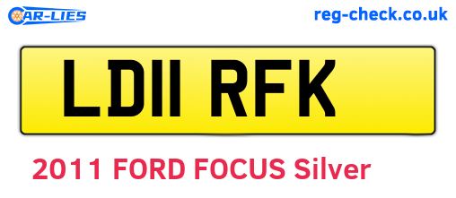 LD11RFK are the vehicle registration plates.