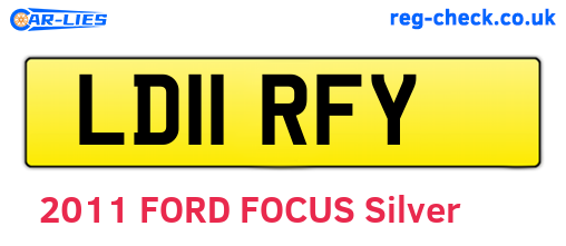 LD11RFY are the vehicle registration plates.