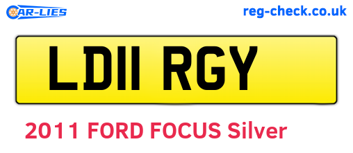 LD11RGY are the vehicle registration plates.