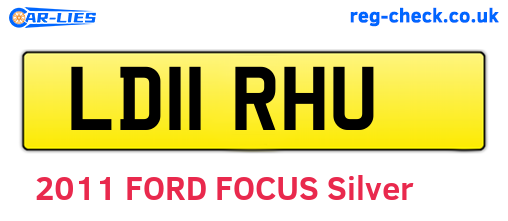 LD11RHU are the vehicle registration plates.