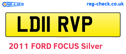 LD11RVP are the vehicle registration plates.
