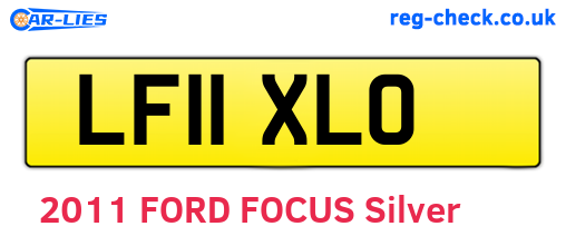 LF11XLO are the vehicle registration plates.