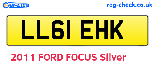 LL61EHK are the vehicle registration plates.