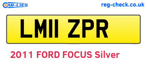 LM11ZPR are the vehicle registration plates.
