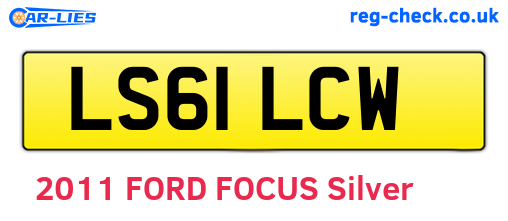 LS61LCW are the vehicle registration plates.