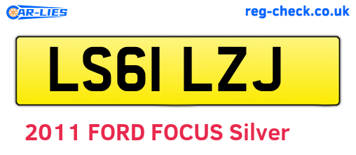 LS61LZJ are the vehicle registration plates.
