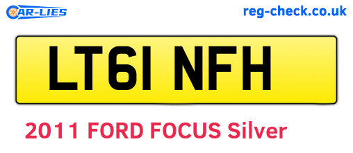 LT61NFH are the vehicle registration plates.