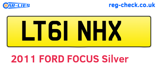LT61NHX are the vehicle registration plates.