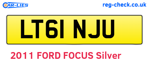 LT61NJU are the vehicle registration plates.