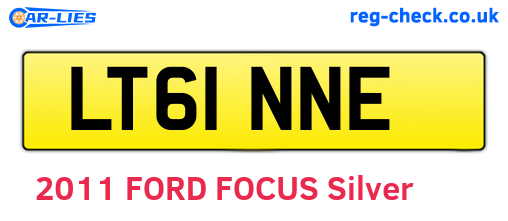 LT61NNE are the vehicle registration plates.