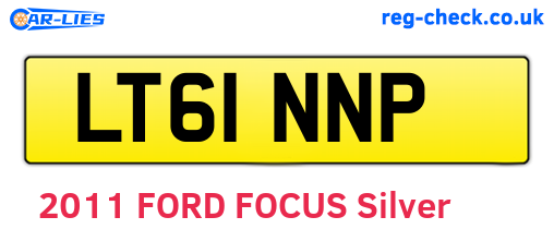 LT61NNP are the vehicle registration plates.