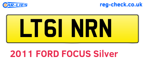 LT61NRN are the vehicle registration plates.