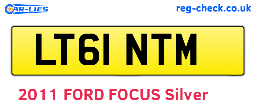 LT61NTM are the vehicle registration plates.