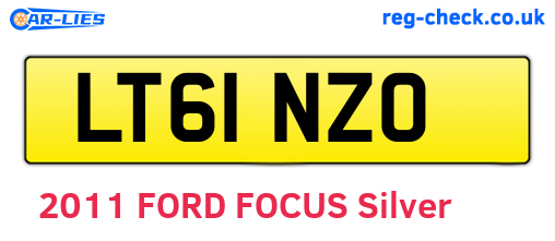 LT61NZO are the vehicle registration plates.