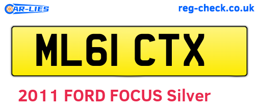 ML61CTX are the vehicle registration plates.