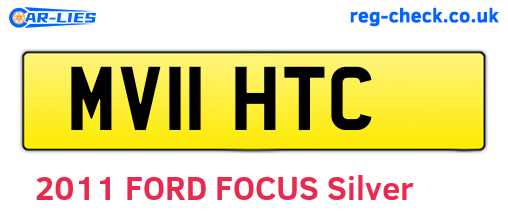 MV11HTC are the vehicle registration plates.