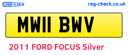 MW11BWV are the vehicle registration plates.