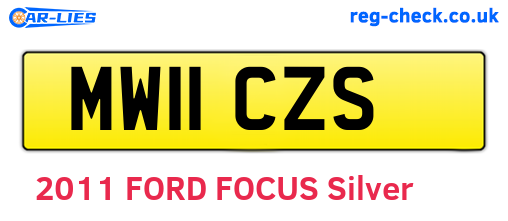MW11CZS are the vehicle registration plates.