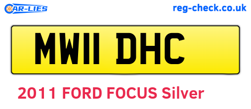 MW11DHC are the vehicle registration plates.