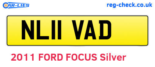 NL11VAD are the vehicle registration plates.