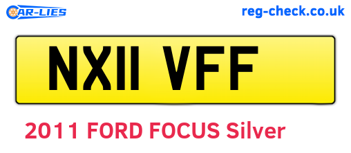 NX11VFF are the vehicle registration plates.