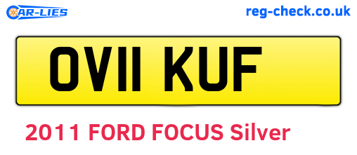 OV11KUF are the vehicle registration plates.