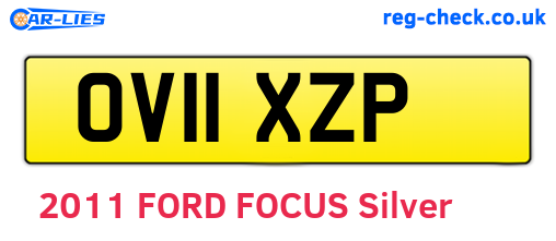 OV11XZP are the vehicle registration plates.
