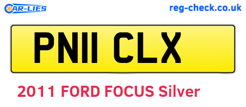 PN11CLX are the vehicle registration plates.