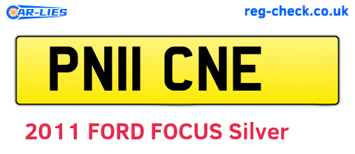 PN11CNE are the vehicle registration plates.