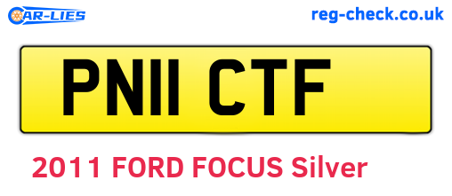 PN11CTF are the vehicle registration plates.