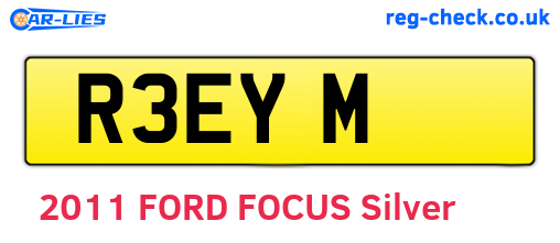 R3EYM are the vehicle registration plates.