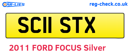 SC11STX are the vehicle registration plates.