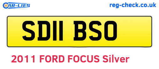 SD11BSO are the vehicle registration plates.