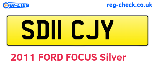 SD11CJY are the vehicle registration plates.