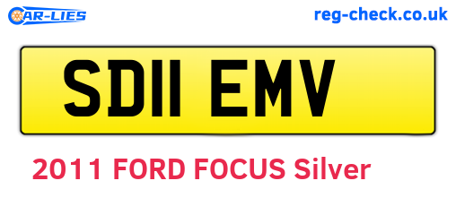 SD11EMV are the vehicle registration plates.