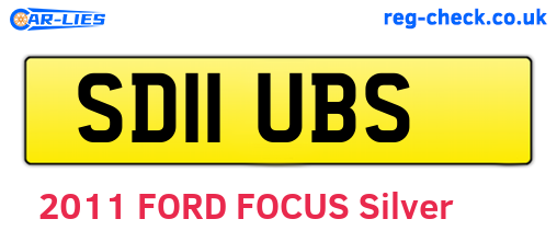 SD11UBS are the vehicle registration plates.