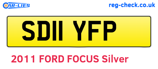SD11YFP are the vehicle registration plates.