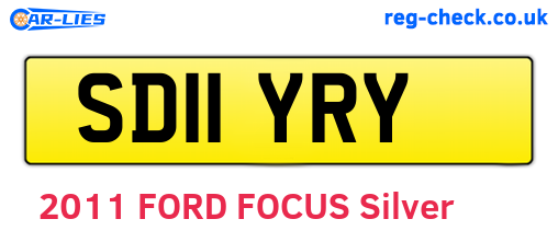 SD11YRY are the vehicle registration plates.