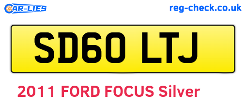 SD60LTJ are the vehicle registration plates.