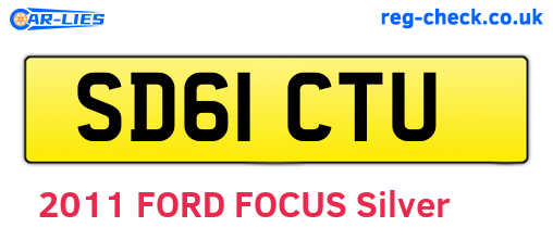 SD61CTU are the vehicle registration plates.