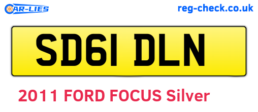 SD61DLN are the vehicle registration plates.