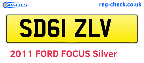 SD61ZLV are the vehicle registration plates.