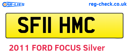 SF11HMC are the vehicle registration plates.