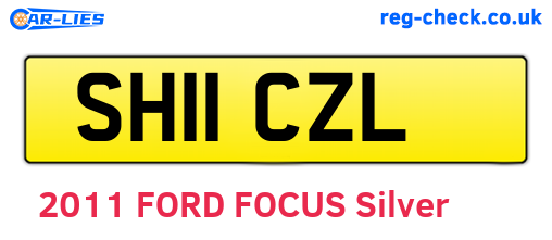 SH11CZL are the vehicle registration plates.