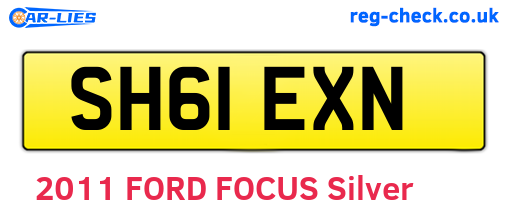 SH61EXN are the vehicle registration plates.